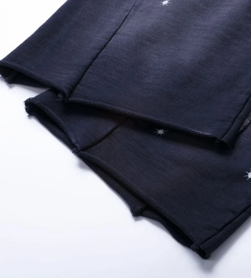 Racer Flare Sweatpants Black