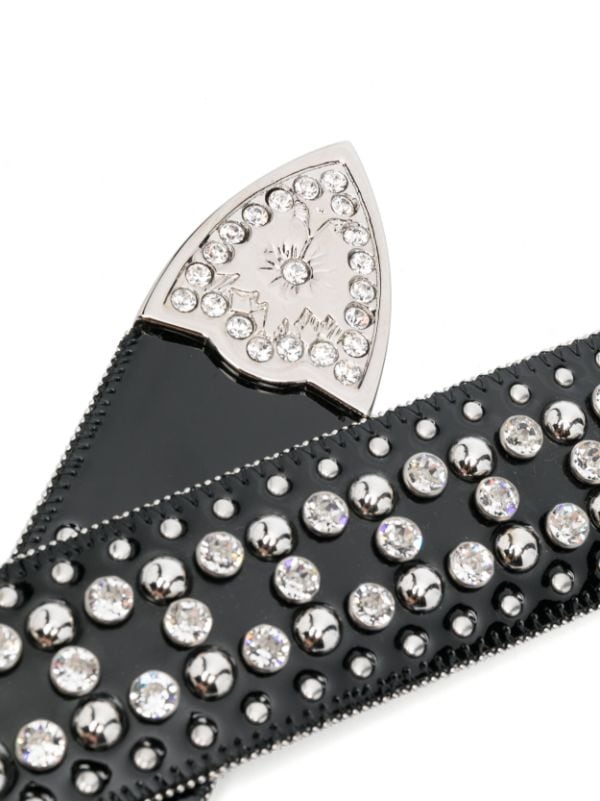 Rhinestone BB Belt black