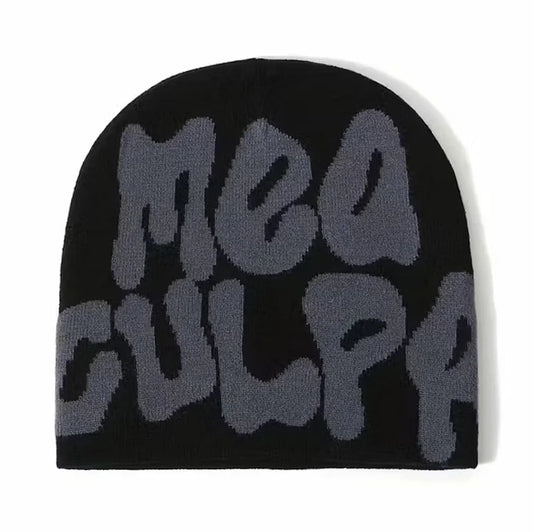 Mea Culpa Beanie black & grey