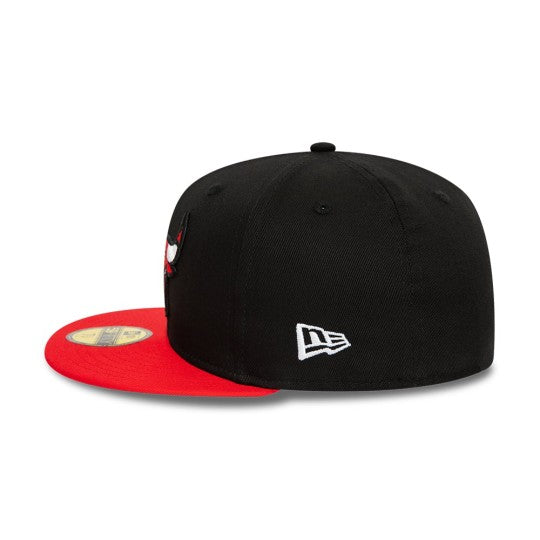 Chicago Bulls 9FIFTY Contrast Side Patch Black/Red Cap