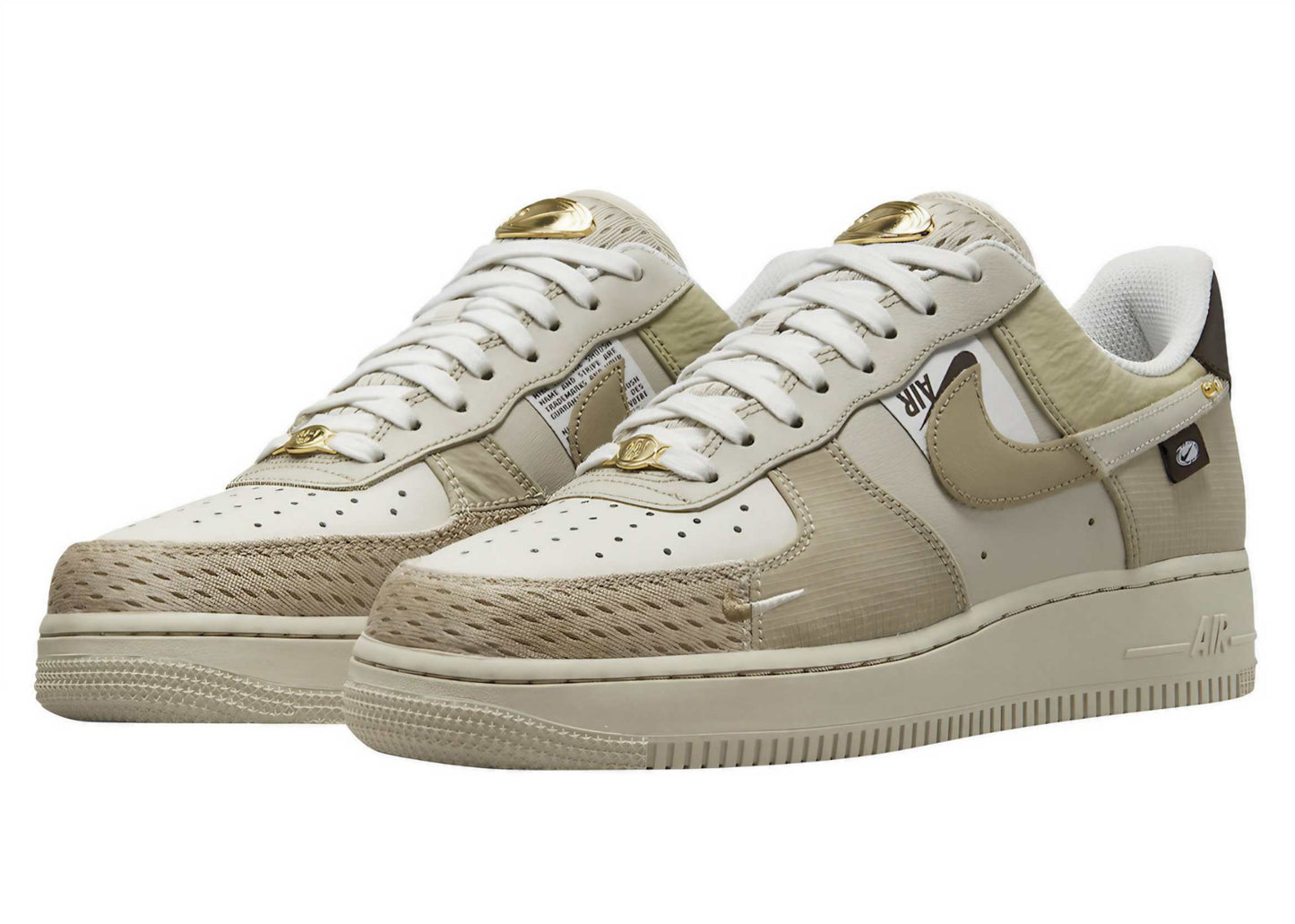 Air force 1 low tan bling