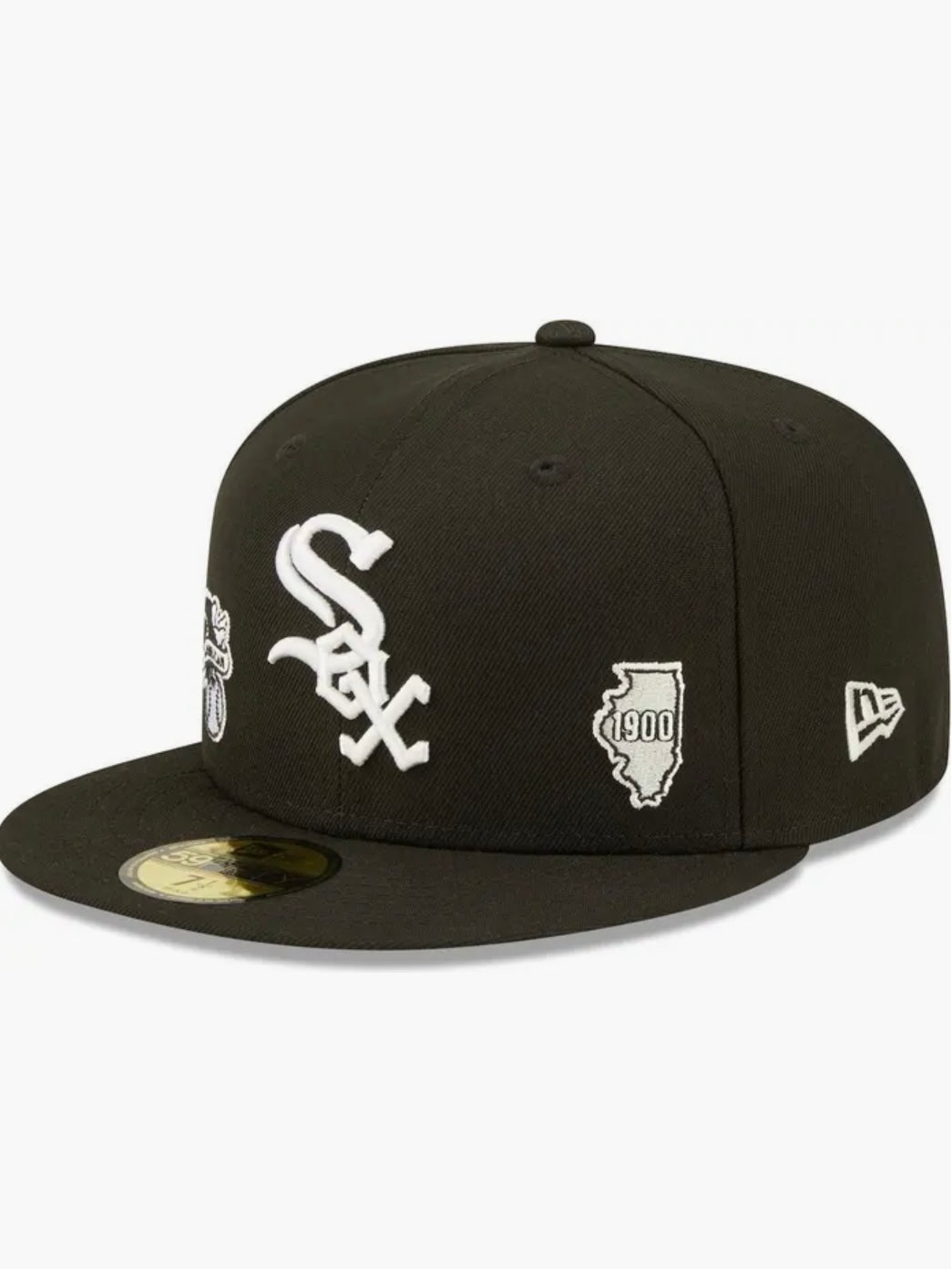 New Era Black Chicago White Sox Identity 59FIFTY Fitted Hat