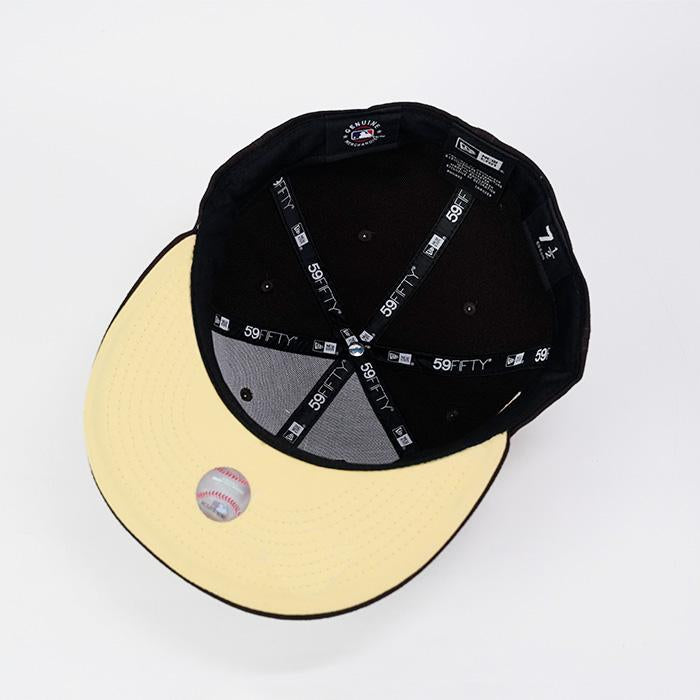 NEW brown world Series Bloom Patch 59Fifty Fitted Cap