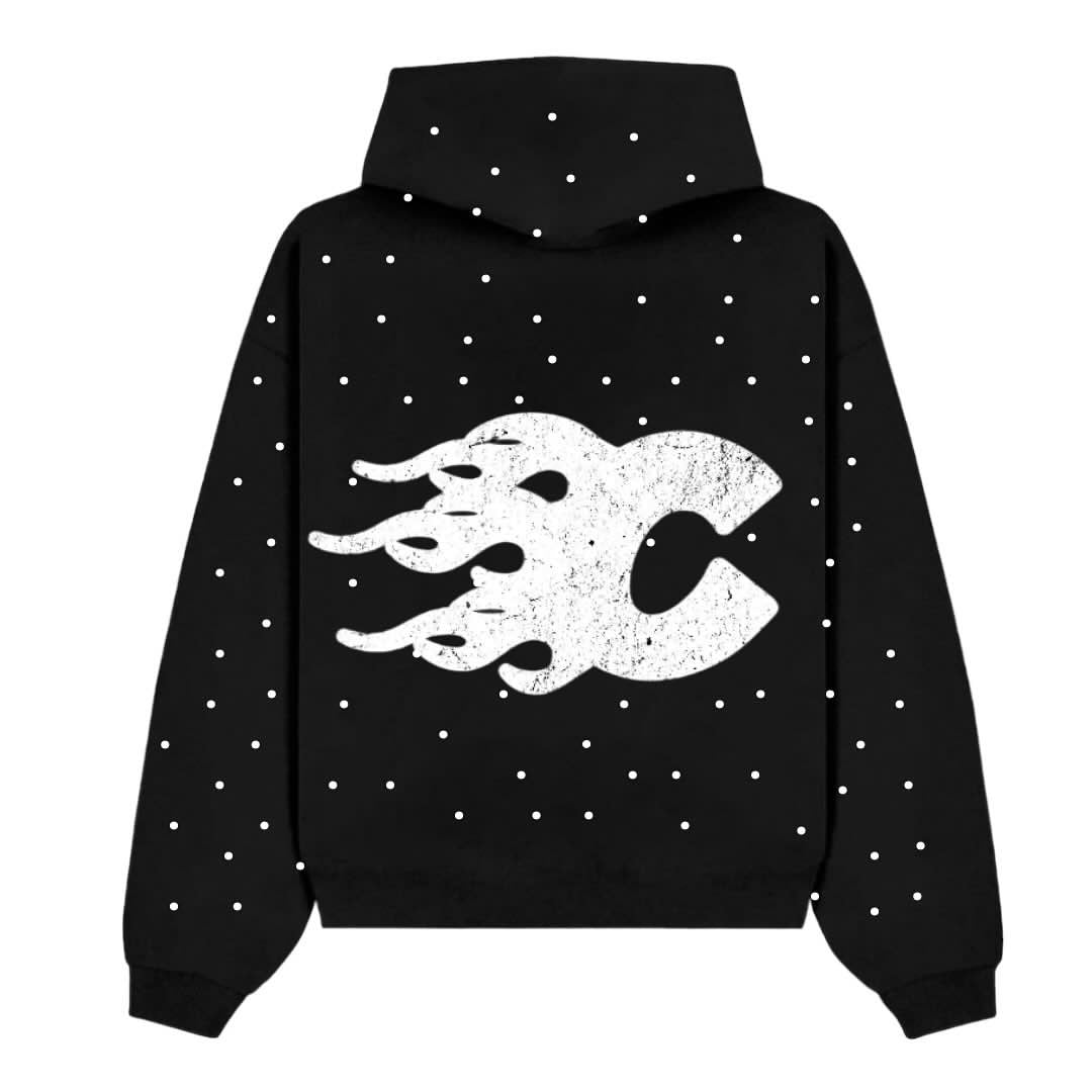 TheColdGallery Rhinestone Hoodie Black