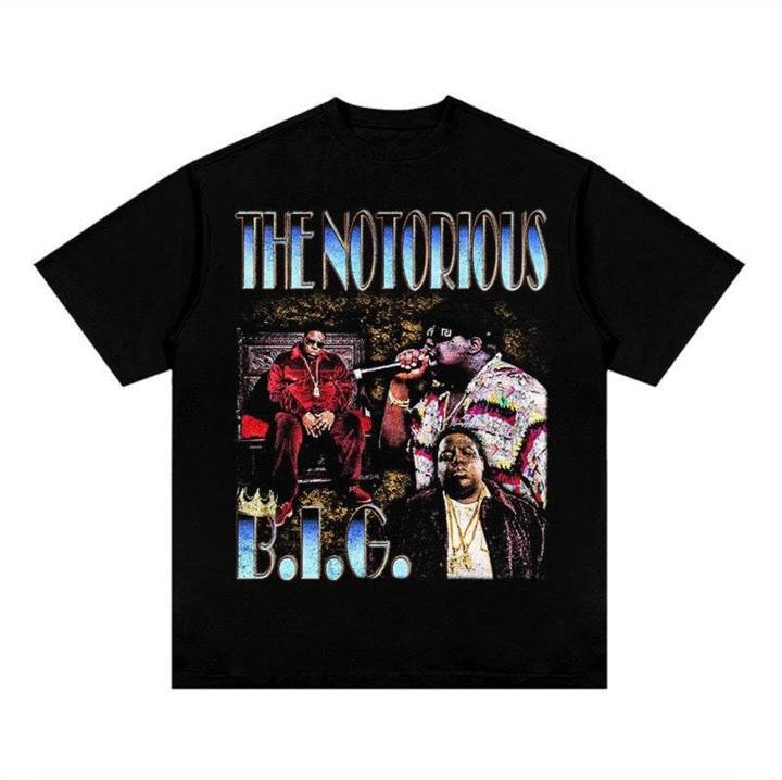 B.I.G black graphic tee