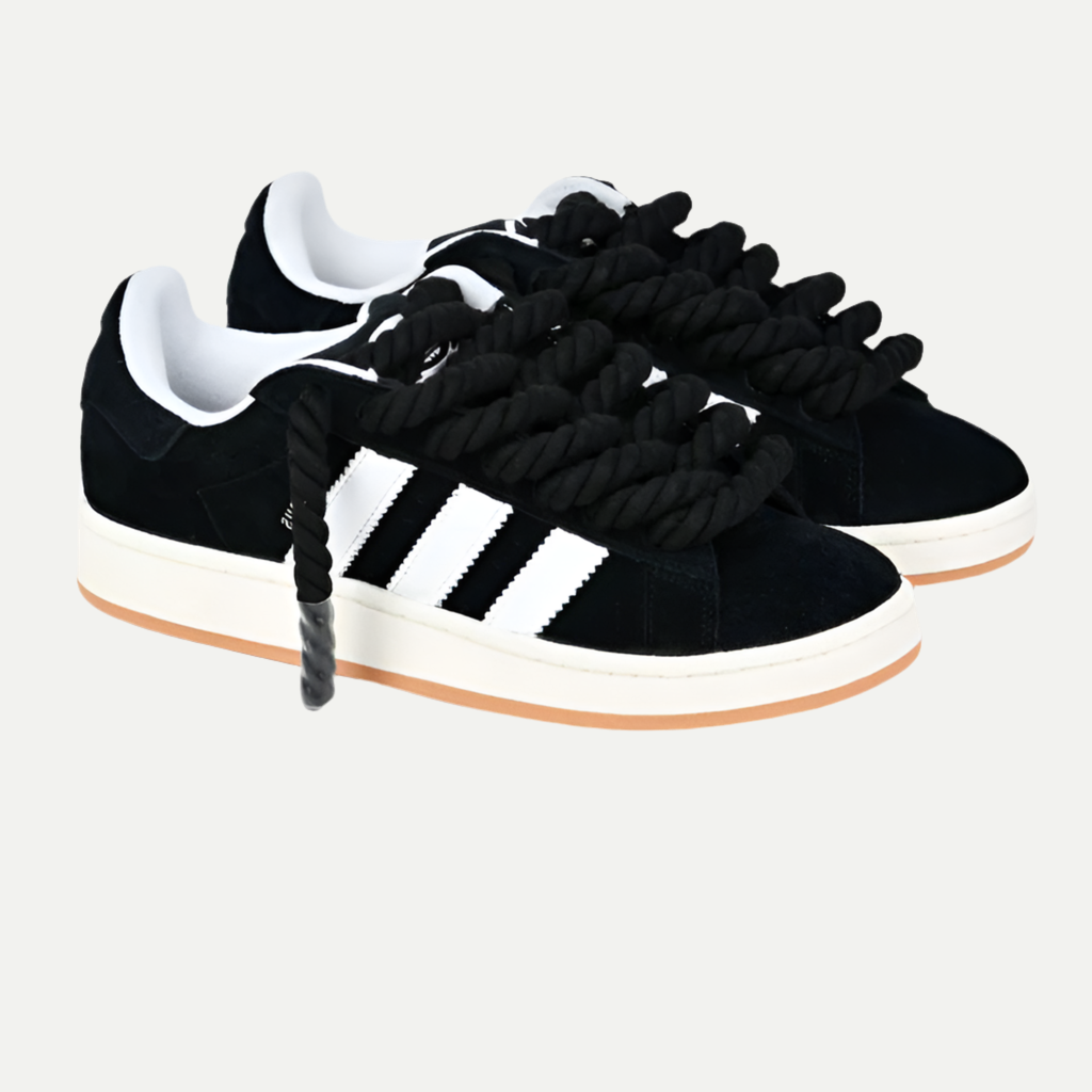 Black ADIDAS CAMPUS X ROPE LACES