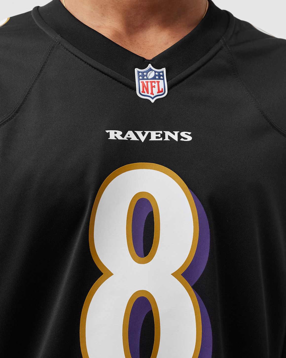 NFL BALTIMORE RAVENS ALTERNATE GAME JERSEY LAMAR JACKSON #8