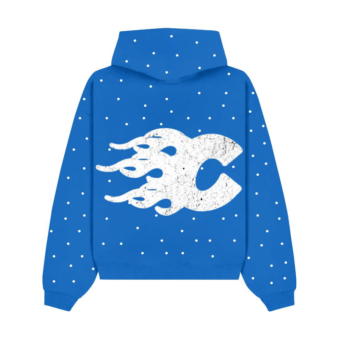 TheColdGallery Rhinestone Hoodie Blue