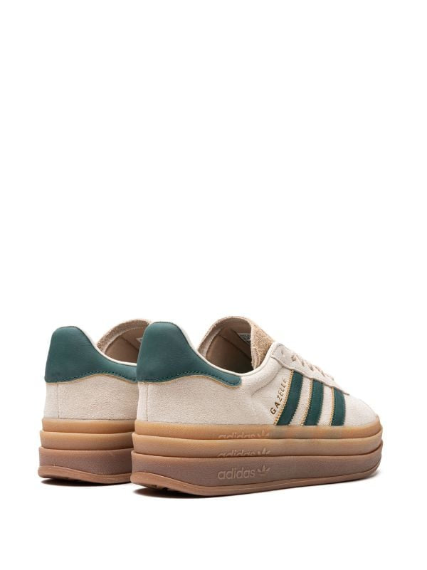 Adidas Gazelle Bold "Cream Collegiate/Green" sneakers