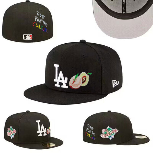 2024 New Los Angeles peach Dodgers MLB 59fifty Baseball Cap