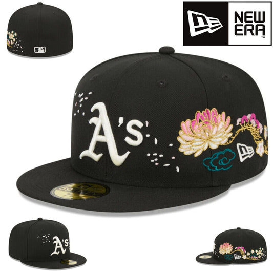 NEW 2024 CHERRY BLOSSOM Embroidered ATLANTA BRAVES Dodgers 59FIFTY Baseball Cap MLB