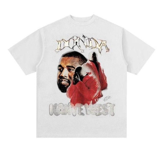 Kanye white graphic tee