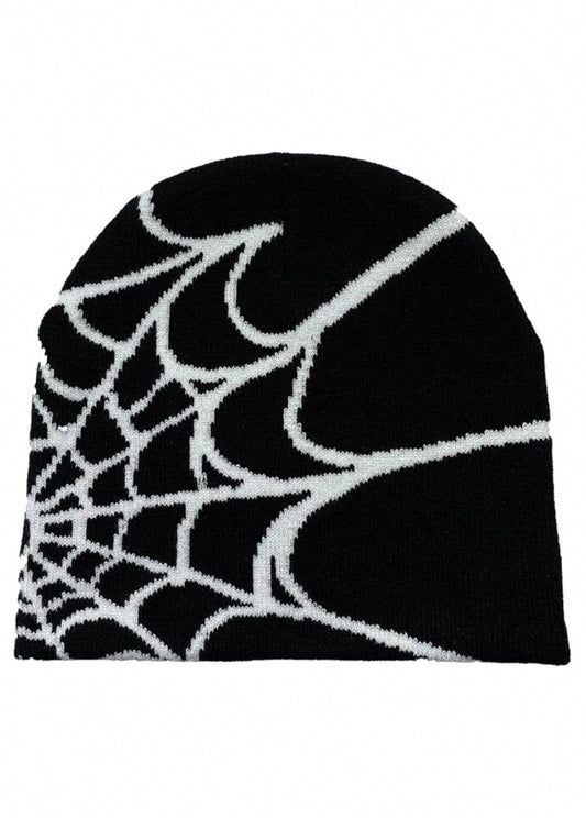 Spider web beanie